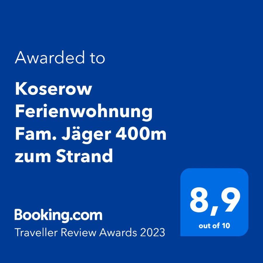 Koserow Ferienwohnung Fam. Jager 400M Zum Strand 외부 사진